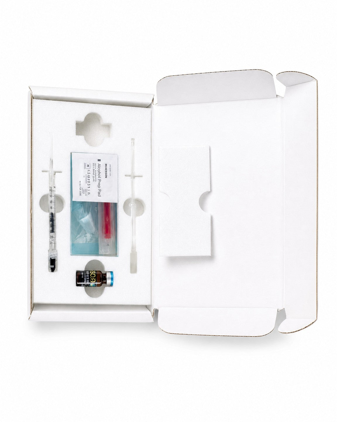 Rebornix kit contents in protective packaging, full shipping box open